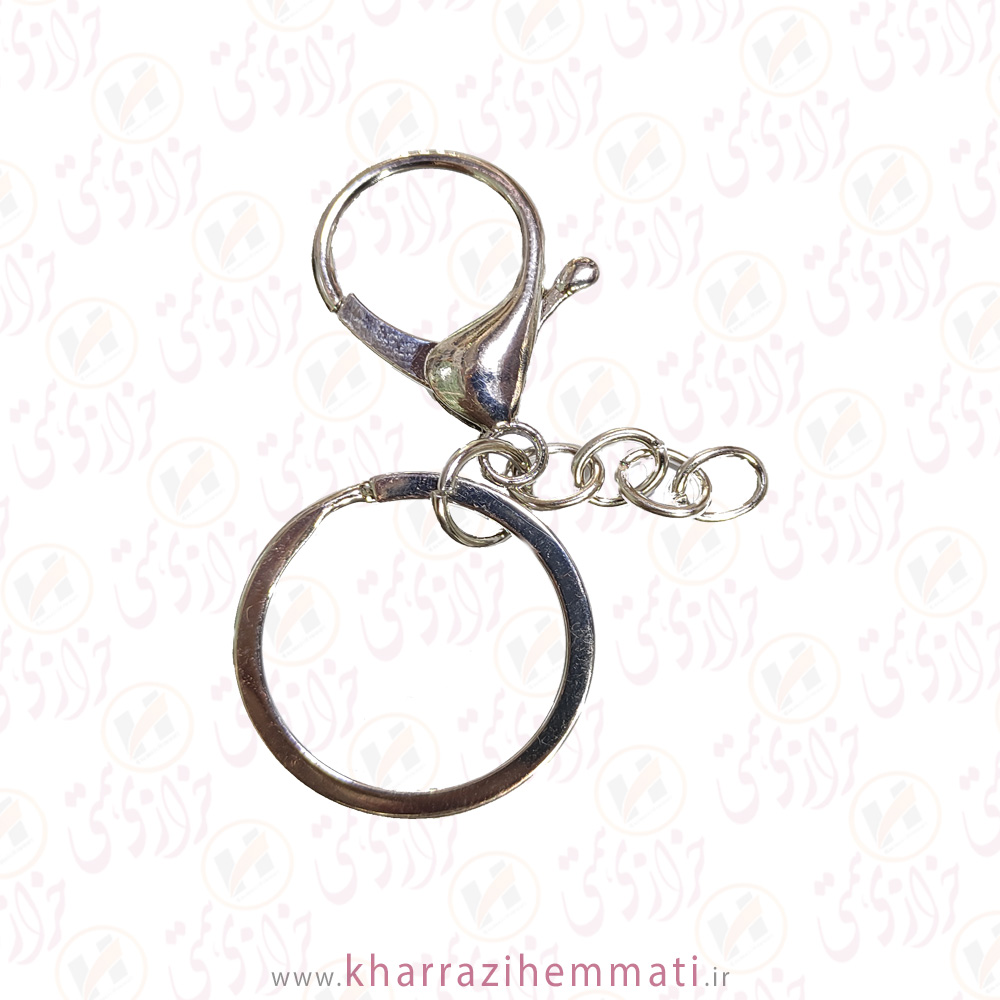 جاکلیدی-قفل-دار-نقره-ای جا کلیدی قفل دار نقره ای - Image 1