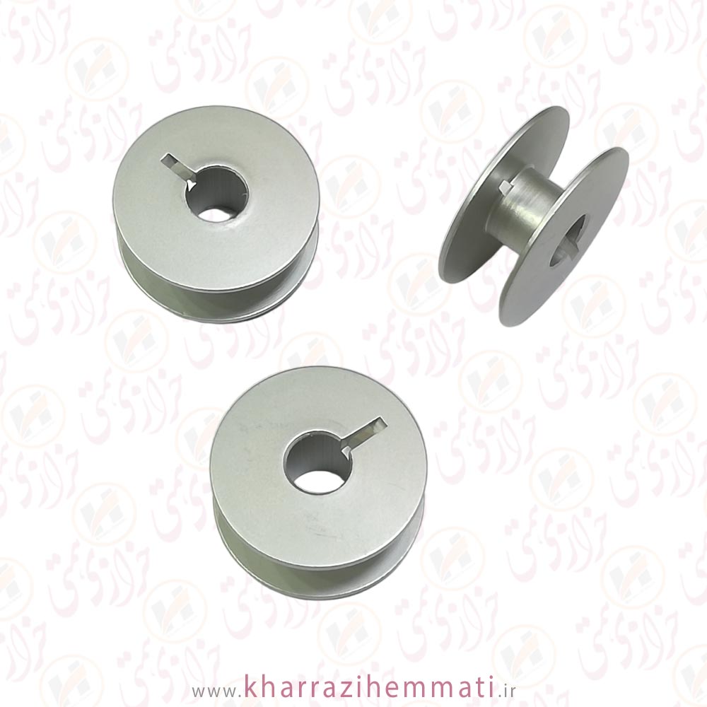 ماسوره-آلومینیومی-شیار-دار-اعلا ماسوره چرخ صنعتی آلومینیومی شیار دار اعلا - Image 1