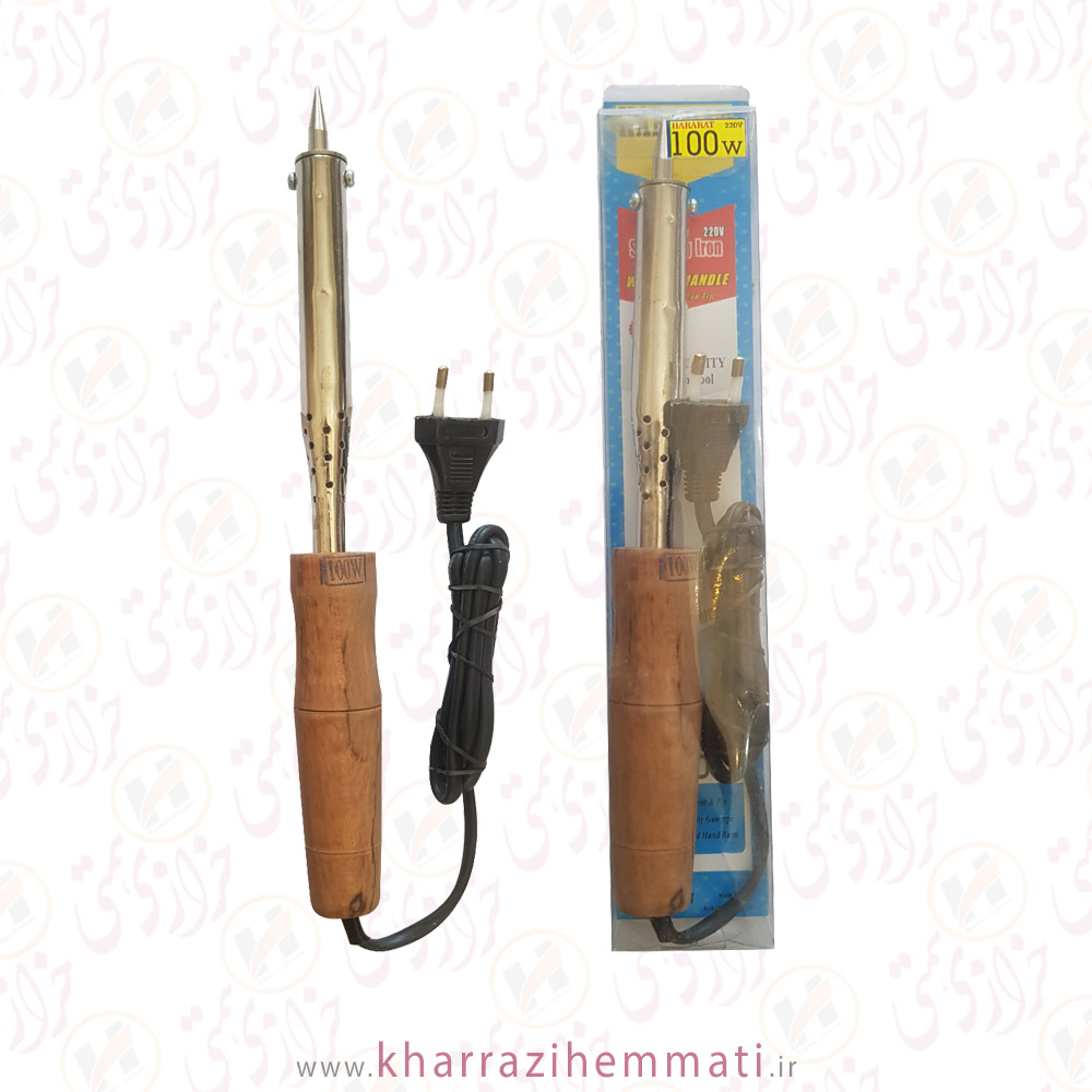 هویه-100-وات هویه حرارتی دسته چوبی حرارت 100 وات - Image 1