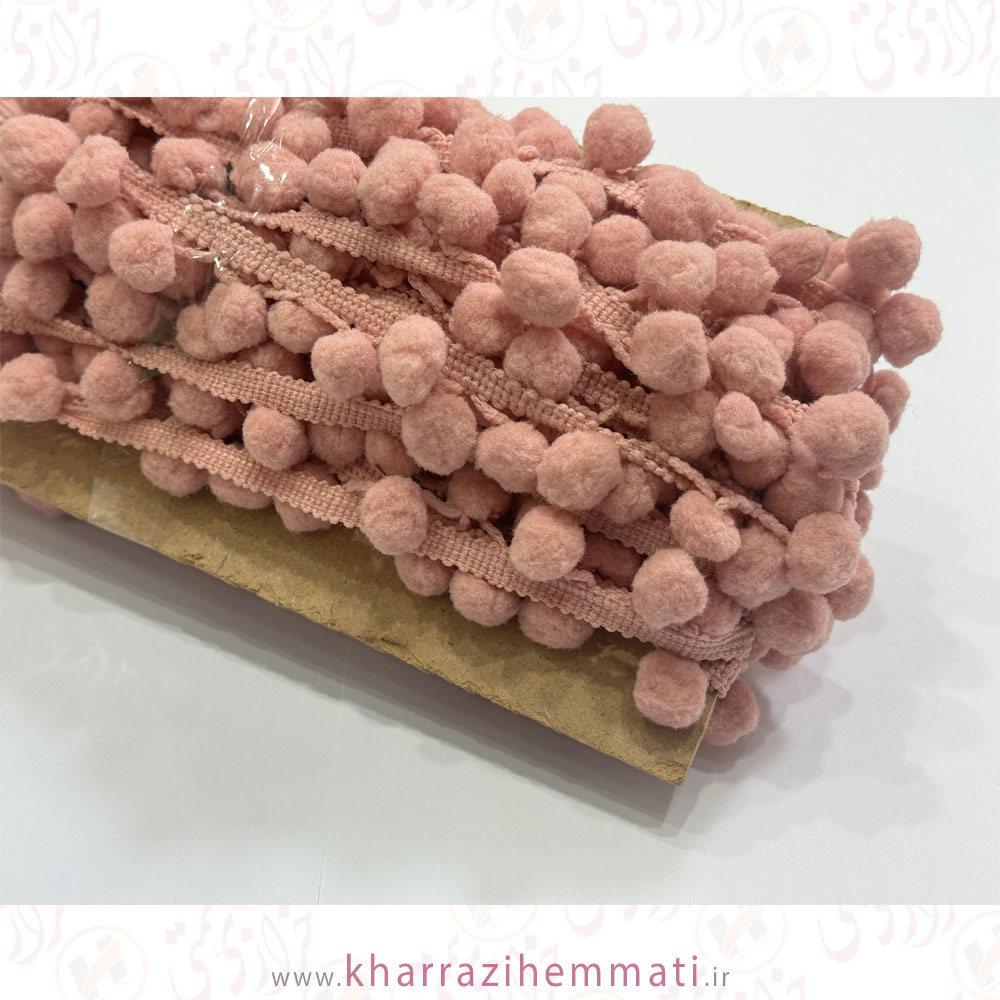 7346113188307 نوار پوم پوم متري ايراني صورتي كثيف - متري - Image 1