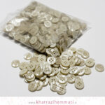 دکمه سایز 24 رنگ خاکی کد 01 بسته 288 عددی