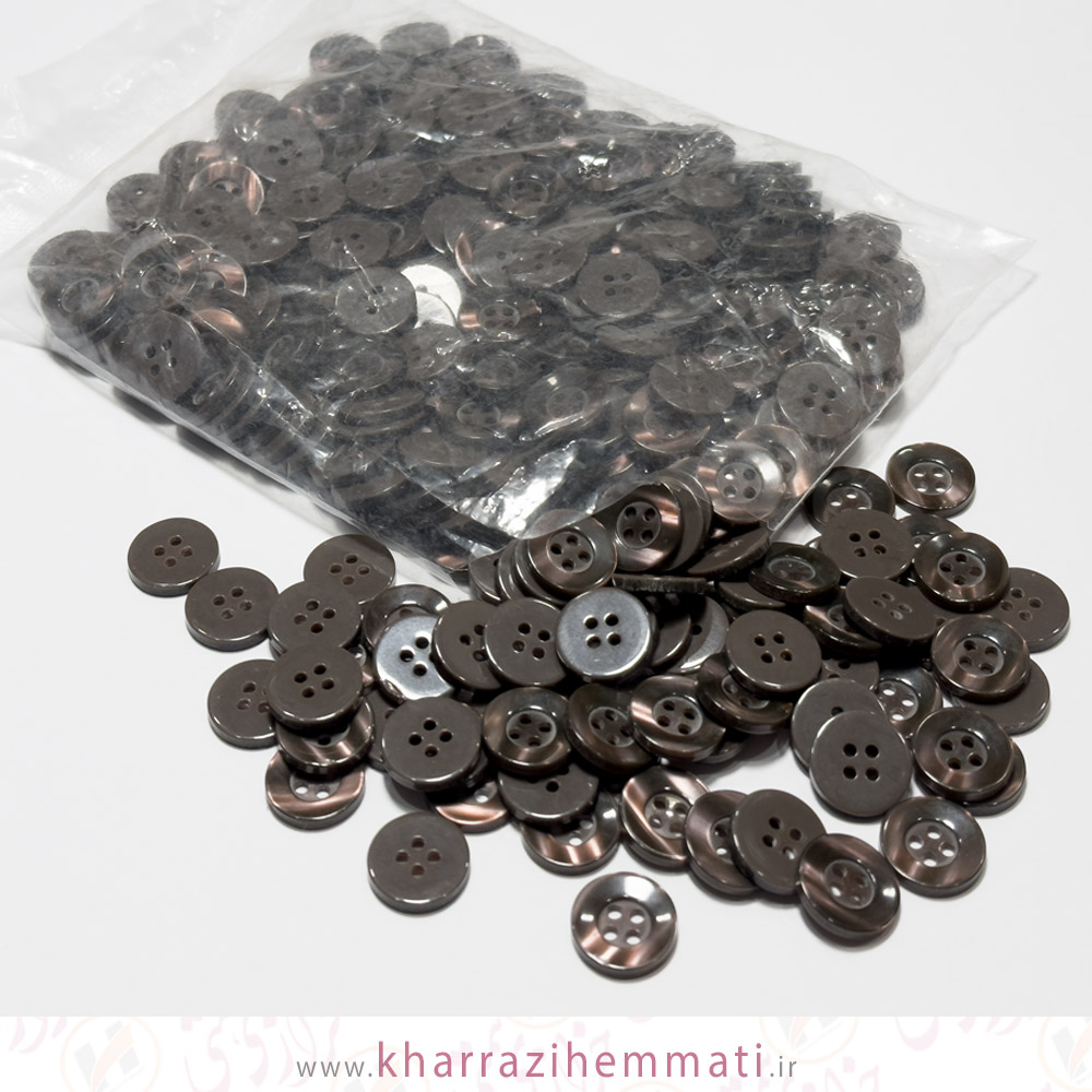 دکمه-سایز-24-رنگ-قهوه-ای-متوسط-کد-ق6-بسته-288-عددی دکمه سایز 24 رنگ قهوه ای متوسط کد 6 بسته 288 عددی - Image 1
