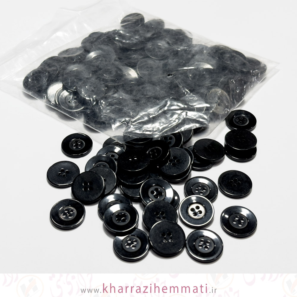 دکمه-سایز-32-رنگ-مشکی-کد-207-بسته-144-عددی دکمه سایز 32 رنگ مشکی کد 207 بسته 144 عددی - Image 1