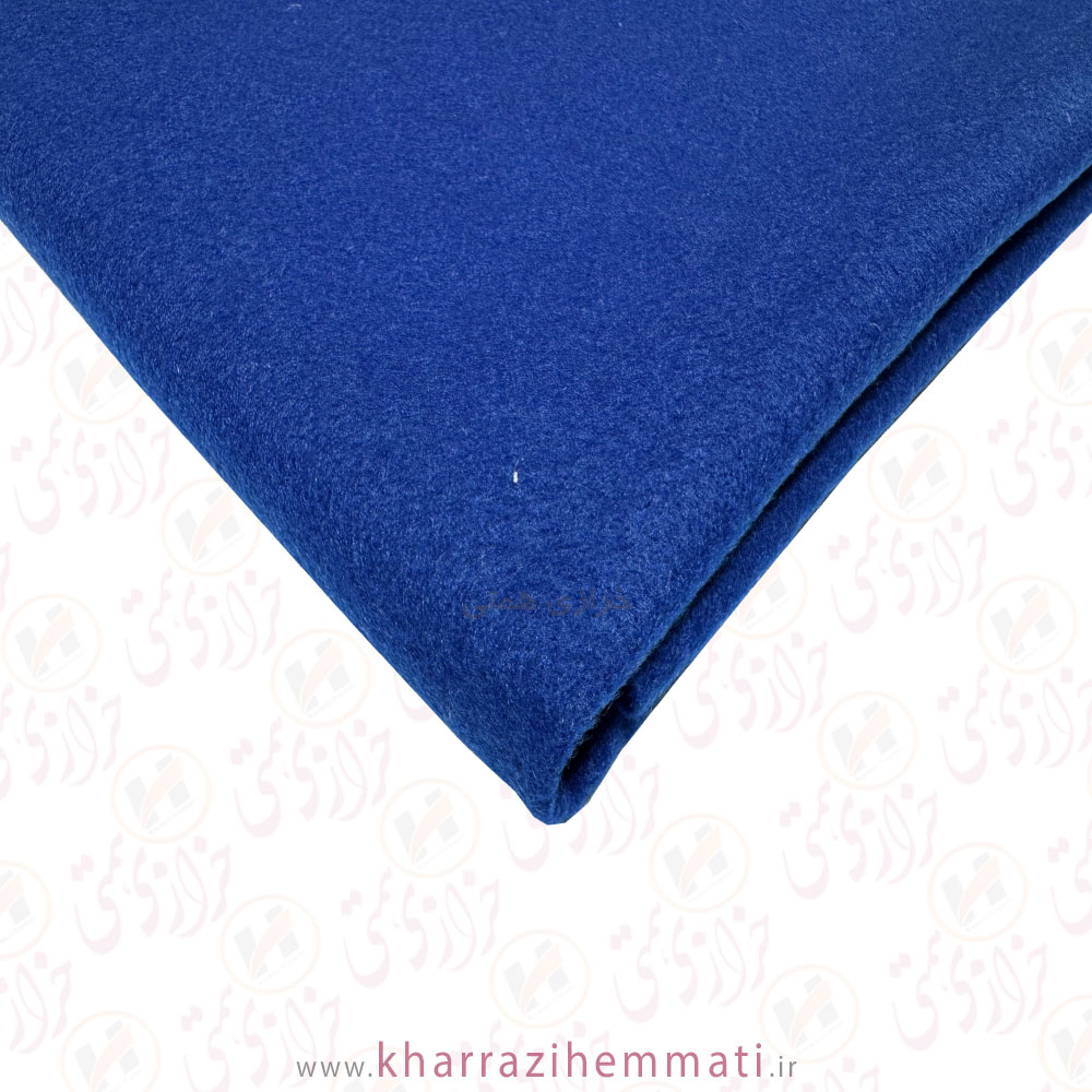 L496 نمد ساده ورامین رنگ آبی کربنی کد L496 - Image 1