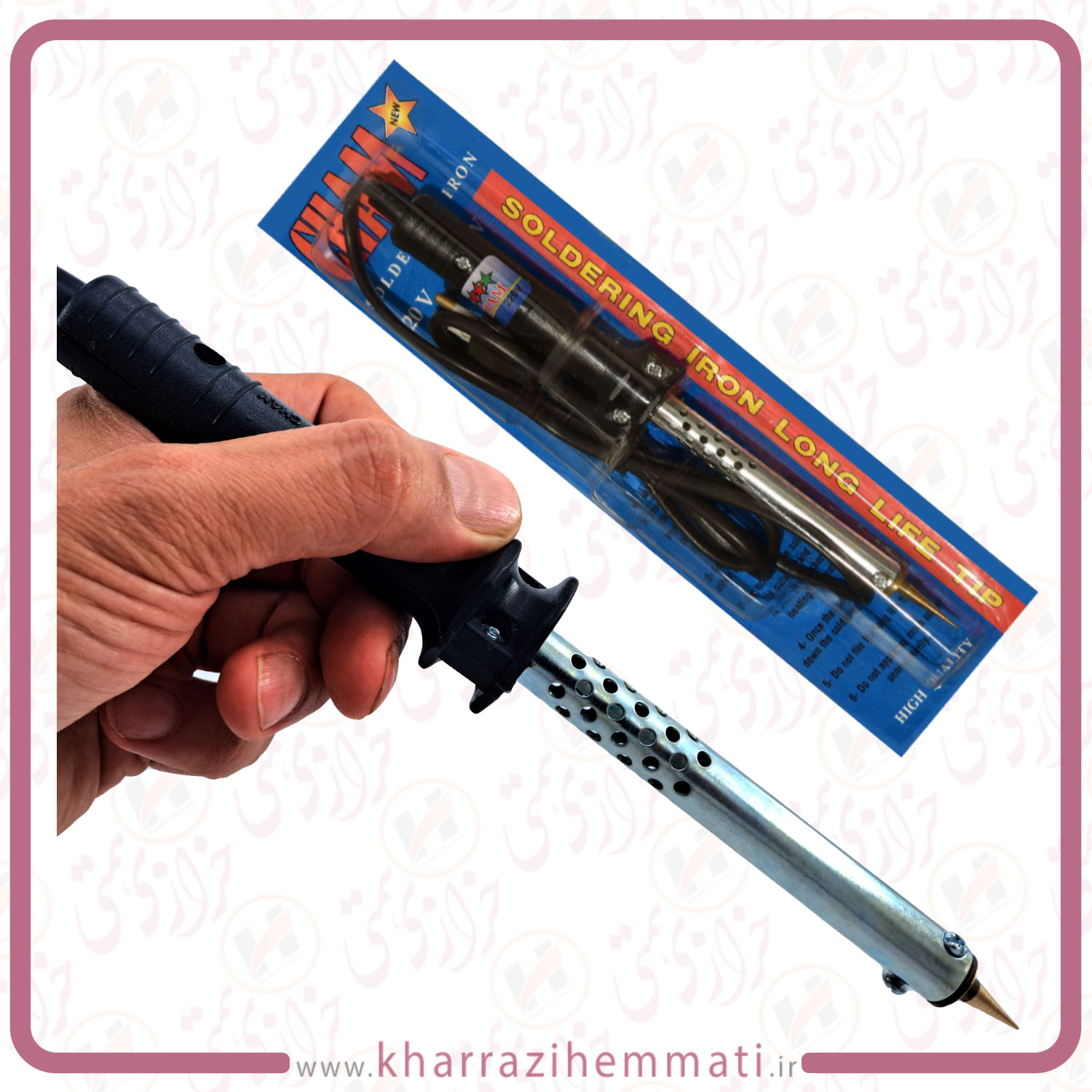 هویه حرارتی دسته پلاستیکی 80 وات جنس چم CHAM