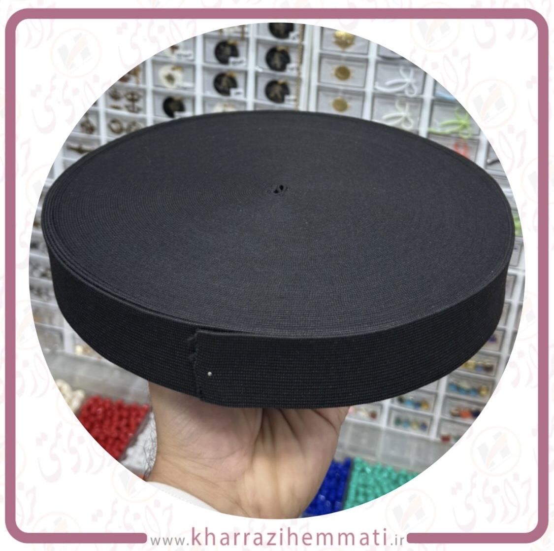 کش 4 سانت ایرانی مشکی جنس تبریز وزن 1 کیلوی بسته حدود 40 متری کش 4 سانت ایرانی مشکی جنس تبریز وزن 1 کیلوی بسته حدود 40 متری - Image 1